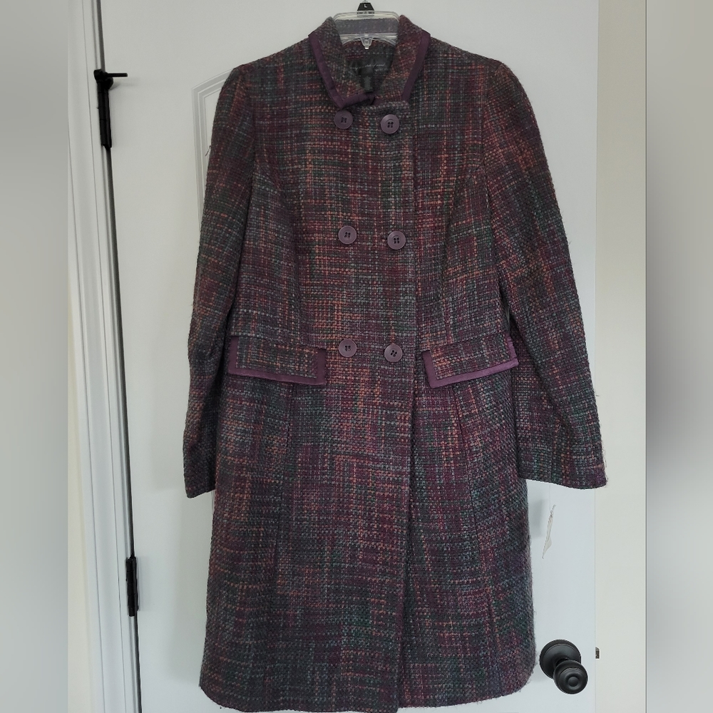 Women's Purple Pea Coat Size 14 NWT Gorgeous!